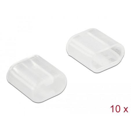 Delock Staubschutz für Lightning™ Stecker 10 Stück transparent