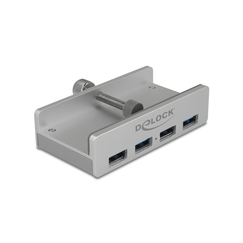 Delock Externer USB 3.0 4 Port Hub mit Feststellschraube