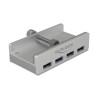 Delock Externer USB 3.0 4 Port Hub mit Feststellschraube