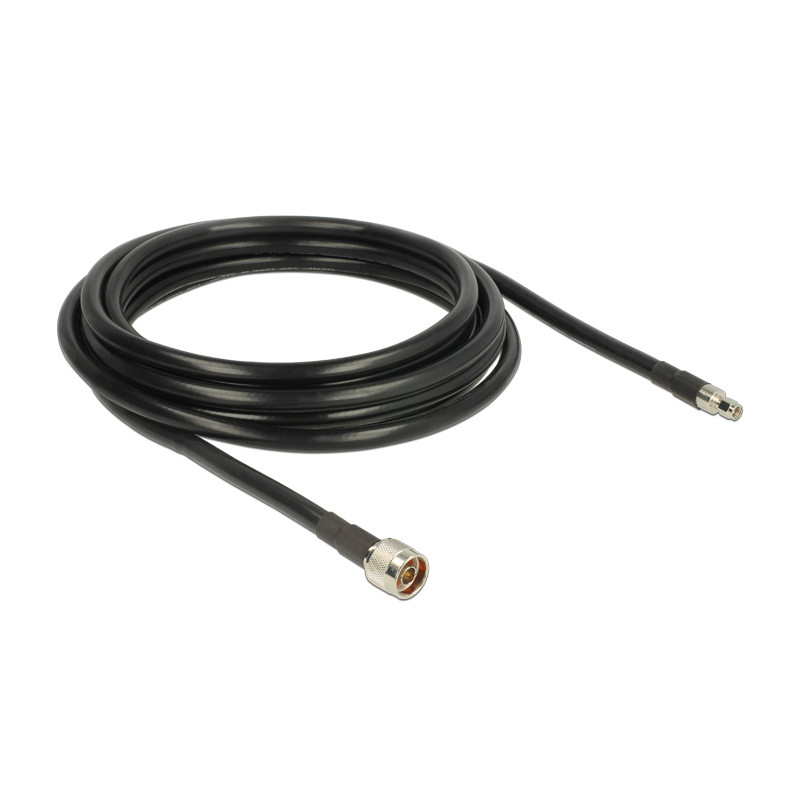 Delock Antennenkabel N Stecker - RP-SMA Stecker CFD400 LLC400 5 m low loss