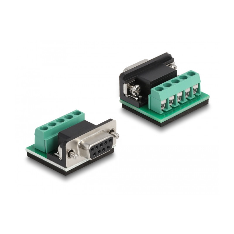 Delock Adapter USB Typ-A zu Seriell RS-422/485 DB9 mit Überspannungsschutz 600 W und erweiterter Temperaturbereich