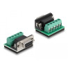Delock Adapter USB Typ-A zu Seriell RS-422/485 DB9 mit Überspannungsschutz 600 W und erweiterter Temperaturbereich
