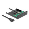 Delock Front Panel 3.5″ USB 5 Gbps 1 x USB Type-C™ + 2 x USB Typ-A + SD und Micro SD Slot