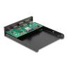 Delock Front Panel 3.5″ USB 5 Gbps 1 x USB Type-C™ + 2 x USB Typ-A + SD und Micro SD Slot