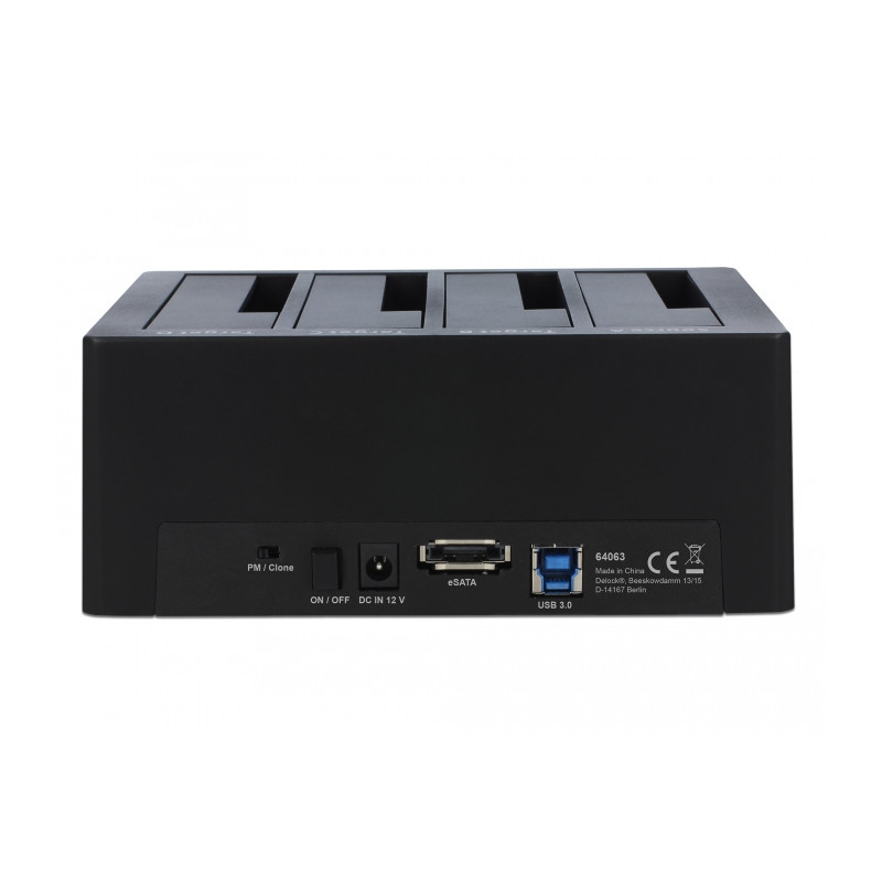 Delock USB 5 Gbps Dockingstation für 4 x SATA HDD / SSD mit Klon Funktion