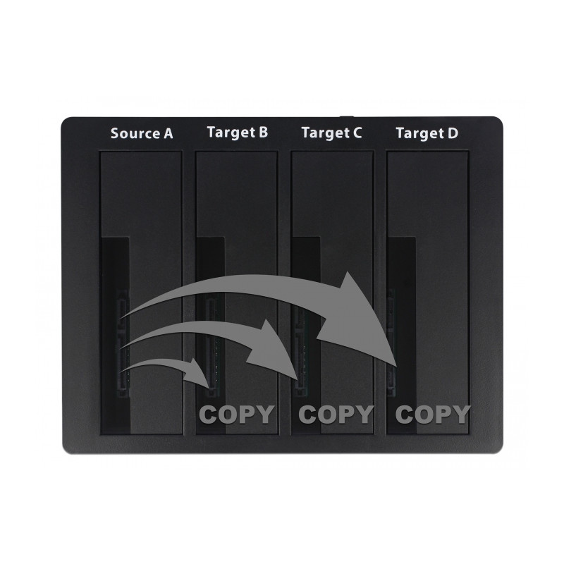 Delock USB 5 Gbps Dockingstation für 4 x SATA HDD / SSD mit Klon Funktion
