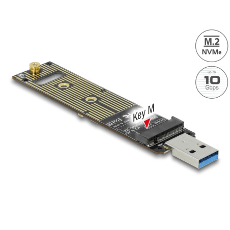 Delock Konverter für M.2 NVMe PCIe SSD mit USB 3.1 Gen 2