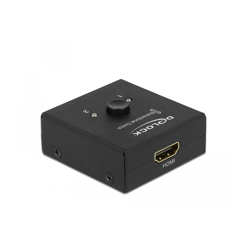 Delock HDMI 2 - 1 Umschalter bidirektional 4K 60 Hz kompakt