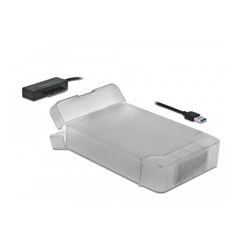 Delock USB Typ-A zu SATA Konverter mit 3.5″ Schutzhülle