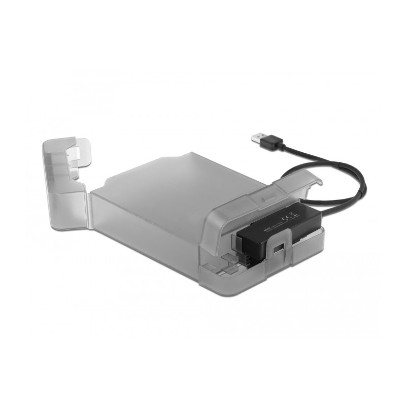 Delock USB Typ-A zu SATA Konverter mit 3.5″ Schutzhülle
