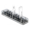 Delock Externer USB 3.0 Hub mit 7 Ports transparent