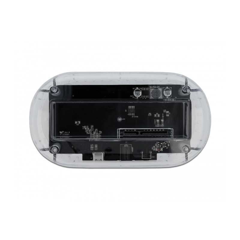 Delock USB Type-C™ Dockingstation für 1 x SATA HDD / SSD transparent