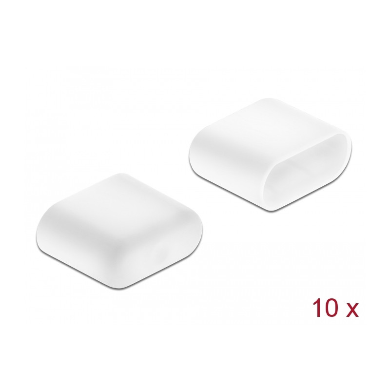 Delock Staubschutz für USB Type-C™ Stecker 10 Stück weiß