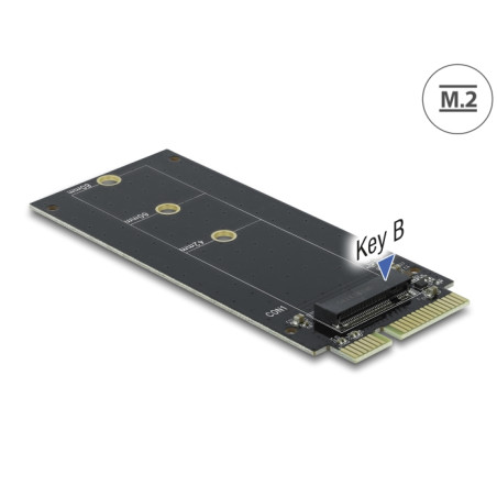 Delock SATA 22 Pin Stecker zu M.2 Key B Slot Adapter