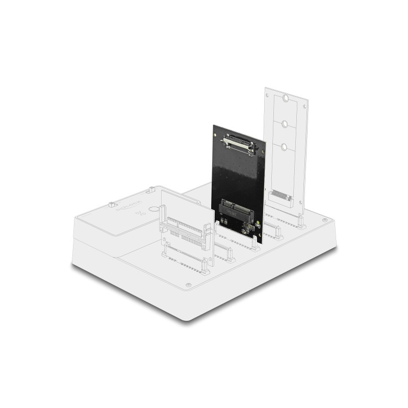 Delock SATA 22 Pin Stecker zu mSATA Slot Adapter