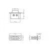 Delock Staubschutz für DisplayPort Buchse mit Griff 10 Stück transparent