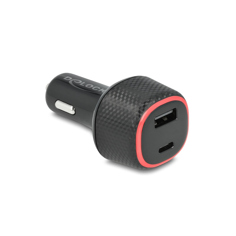 Delock Kfz Ladeadapter USB Type-C™ PD 3.0 und USB Typ-A mit 63 W