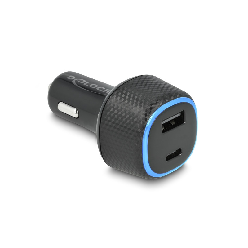 Delock Kfz Ladeadapter USB Type-C™ PD 3.0 und USB Typ-A mit 63 W