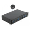 Delock 10″ Industrie Hub 10 x USB 3.2 Gen 1 Typ-A