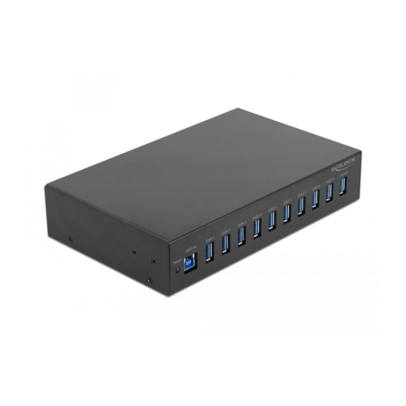 Delock 10″ Industrie Hub 10 x USB 3.2 Gen 1 Typ-A