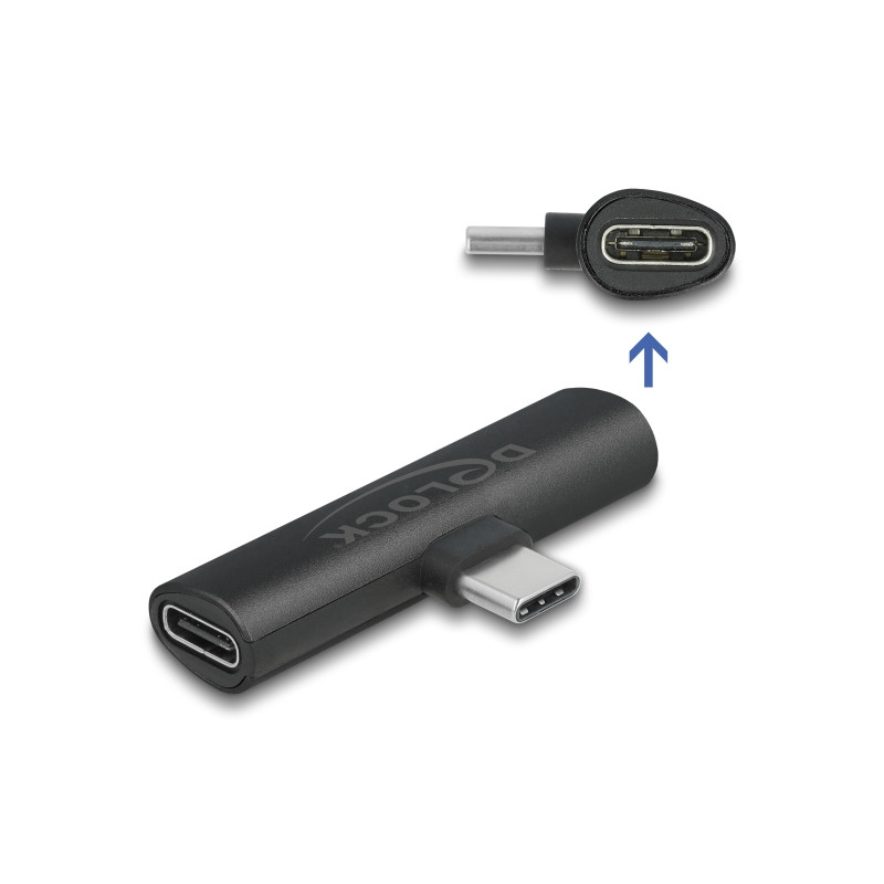 Delock Adapter USB Type-C™ zu 2 x USB Type-C™ PD schwarz