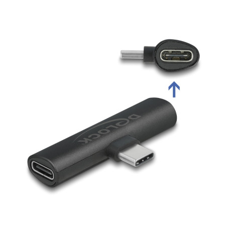 Delock Adapter USB Type-C™ zu 2 x USB Type-C™ PD schwarz
