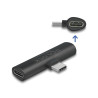 Delock Adapter USB Type-C™ zu 2 x USB Type-C™ PD schwarz