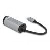 Delock USB Type-C™ Adapter zu Gigabit LAN mit Power Delivery Anschluss grau