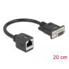 Delock Seriell RS-232/422/485 Adapter DB 9 Buchse zu RJ45 Buchse