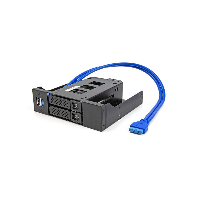 Delock 5.25″ Metall Einbaurahmen für Slim Bay Wechselrahmen mit USB 5 Gbps Hub