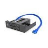 Delock 5.25″ Metall Einbaurahmen für Slim Bay Wechselrahmen mit USB 5 Gbps Hub