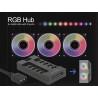 Delock RGB Hub für ARGB LEDs mit 10 Ports