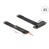 Delock M.2 Key M zu PCIe x4 NVMe Adapter gewinkelt mit 20 cm Kabel