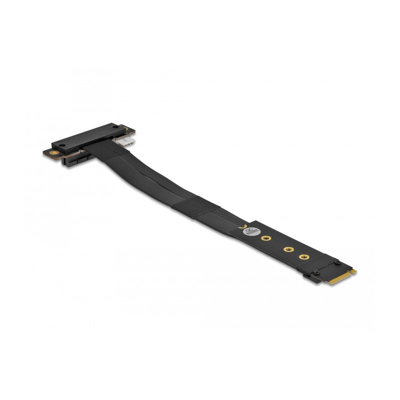 Delock M.2 Key M zu PCIe x4 NVMe Adapter gewinkelt mit 20 cm Kabel