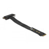 Delock M.2 Key M zu PCIe x4 NVMe Adapter gewinkelt mit 20 cm Kabel