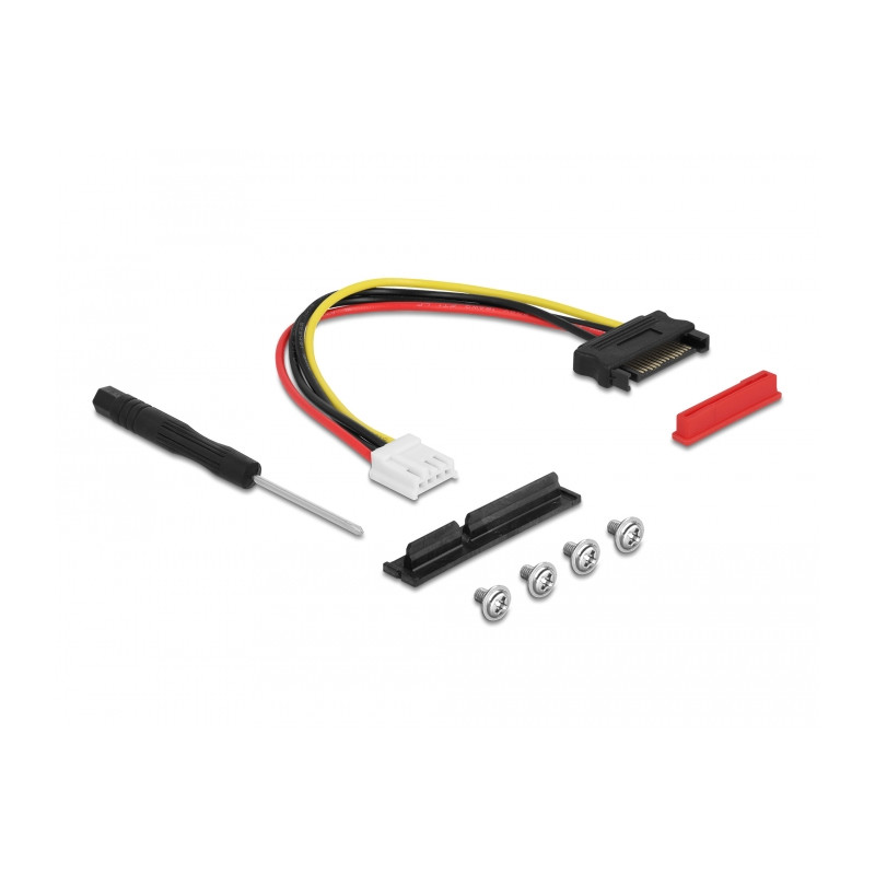 Delock M.2 Key M zu PCIe x4 NVMe Adapter gewinkelt mit 20 cm Kabel