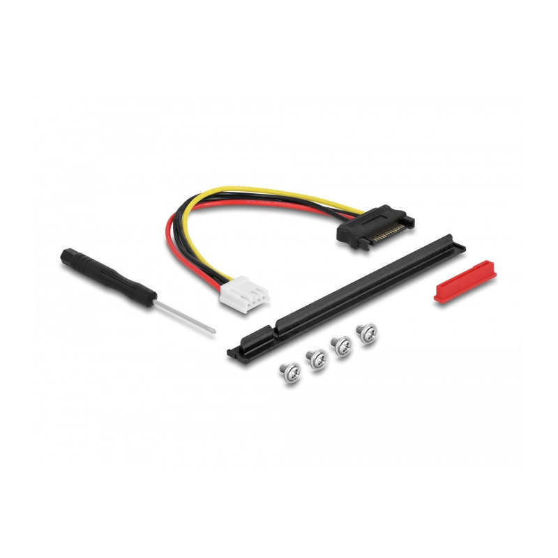 Delock M.2 Key M zu PCIe x16 NVMe Adapter gewinkelt mit 20 cm Kabel