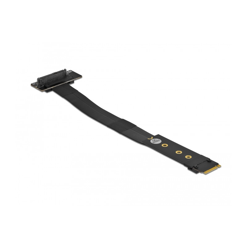 Delock M.2 Key M zu U.2 SFF-8639 NVMe Adapter gewinkelt mit 20 cm Kabel