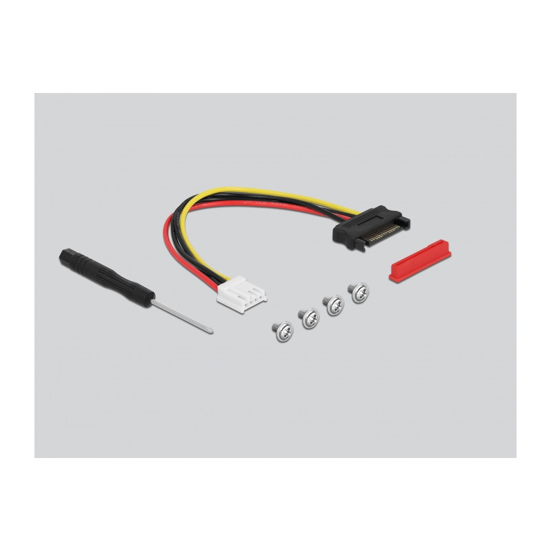 Delock M.2 Key M zu U.2 SFF-8639 NVMe Adapter gewinkelt mit 20 cm Kabel