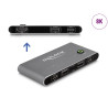 Delock USB-C™ KVM Switch zu HDMI 8K 60 Hz mit USB 2.0