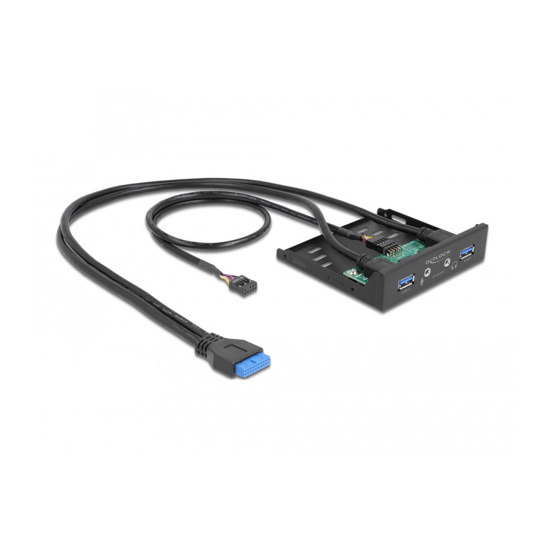 Delock Front Panel 3.5″ USB 5 Gbps 2 x USB Typ-A + HD-Audio