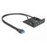 Delock Front Panel 3.5″ USB 5 Gbps 2 x USB Typ-A + HD-Audio