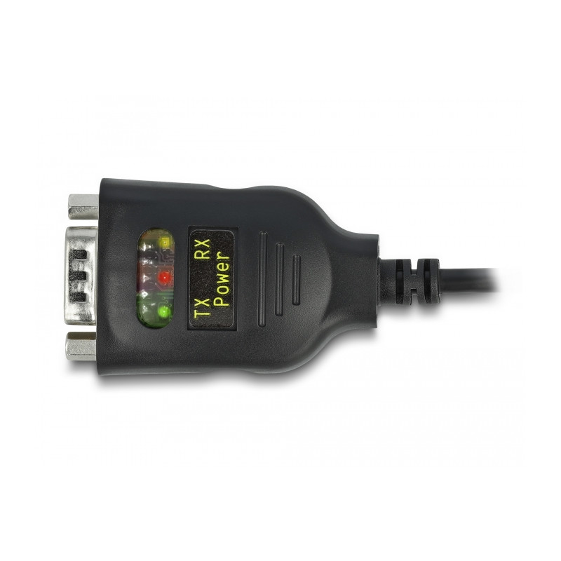 Delock Isolator USB 2.0 Typ-A zu RS-232 D-Sub 9 Stecker galvanische Trennung 2,5 kV 2m