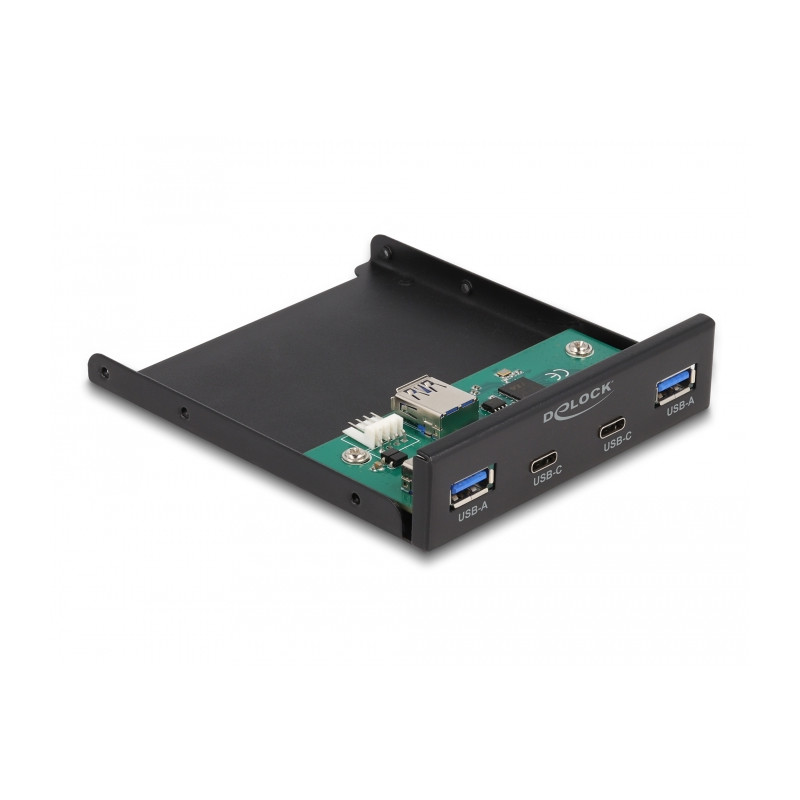 Delock Front Panel 3.5″ USB 5 Gbps 2 x USB Type-C™ + 2 x USB Typ-A