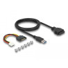 Delock Front Panel 3.5″ USB 5 Gbps 2 x USB Type-C™ + 2 x USB Typ-A