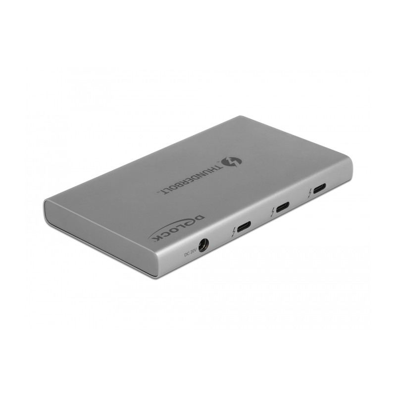 Delock Thunderbolt™ 4 Hub 3 Port mit zusätzlichem SuperSpeed USB 10 Gbps Typ-A Port - 8K