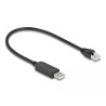 Delock Serielles Anschlusskabel mit FTDI Chipsatz, USB 2.0 Typ-A Stecker zu RS-232 RJ45 Stecker 25 cm schwarz