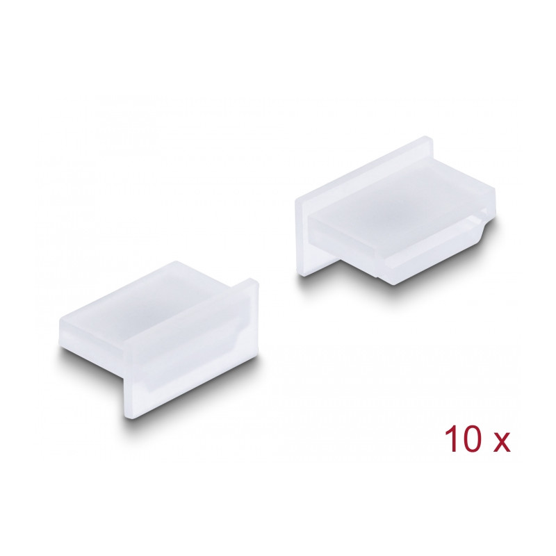 Delock Staubschutz für HDMI A Buchse ohne Griff 10 Stück transparent