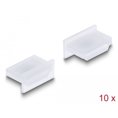 Delock Staubschutz für HDMI A Buchse ohne Griff 10 Stück transparent