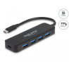Delock USB Type-C™ Hub 4 Port USB 5 Gbps mit Power Delivery 85 Watt